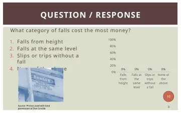 Slide 8: QUESTION / RESPONSE