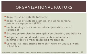 Slide 28: ORGANIZATIONAL FACTORS