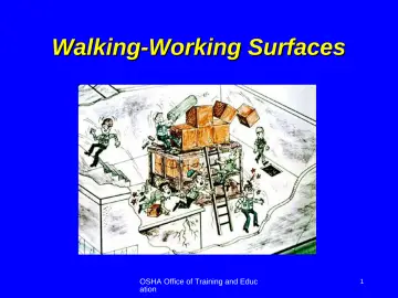Slide 1: Walking-Working Surfaces