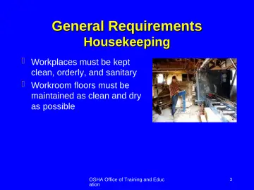 Slide 3: General Requirements