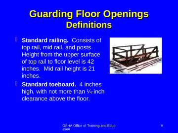 Slide 8: Guarding Floor Openings