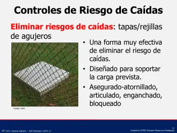 Slide 11: Controles de Riesgo de Caídas