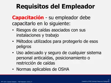Slide 22: Requisitos del Empleador