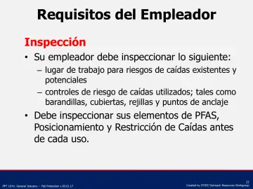 Slide 23: Requisitos del Empleador
