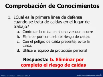 Slide 29: Comprobación de Conocimientos