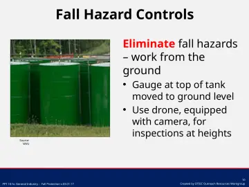 Slide 10: Fall Hazard Controls