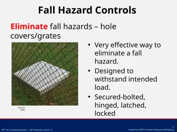 Slide 11: Fall Hazard Controls