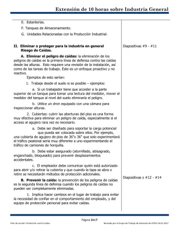 Page 3: E. Estanterías.
