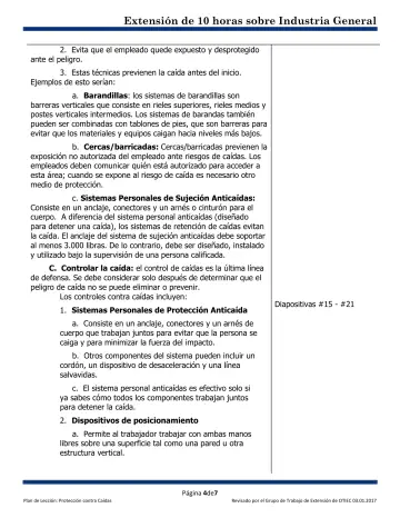 Page 4: 2. Evita que el empleado quede expuesto y desprotegido ante el peligro.