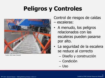 Slide 40: Peligros y Controles