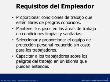 Slide 53: Requisitos del Empleador