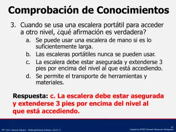 Slide 62: Comprobación de Conocimientos
