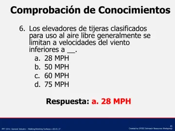 Slide 65: Comprobación de Conocimientos