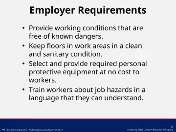 Slide 53: Employer Requirements