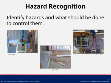 Slide 55: Hazard Recognition