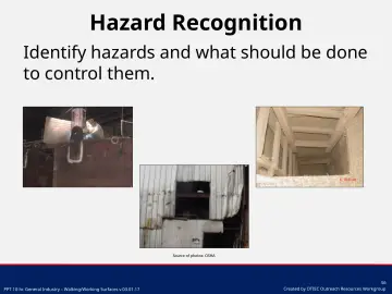 Slide 56: Hazard Recognition