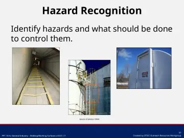 Slide 57: Hazard Recognition