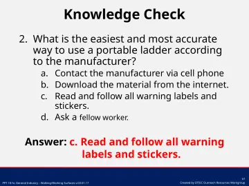 Slide 61: Knowledge Check