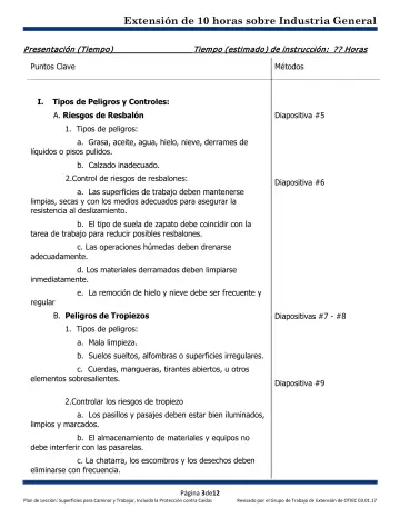 Page 3: P resentación (Tiem po)___Tiem po (estim ado) de instrucción: ?? Horas