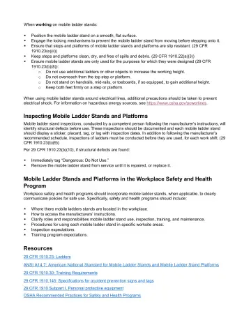 Page 3: Inspecting Mobile Ladder Stands and Platforms