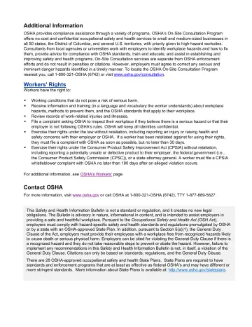 Page 4: Additional Information