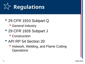 Slide 5: Regulations