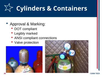 Slide 26: Cylinders & Containers