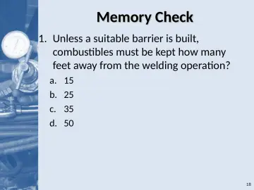 Slide 18: Memory Check