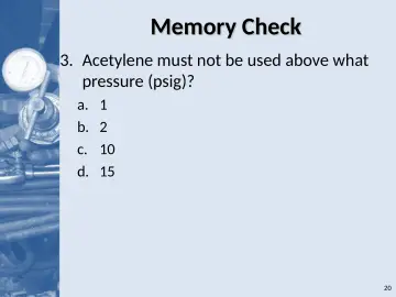 Slide 20: Memory Check