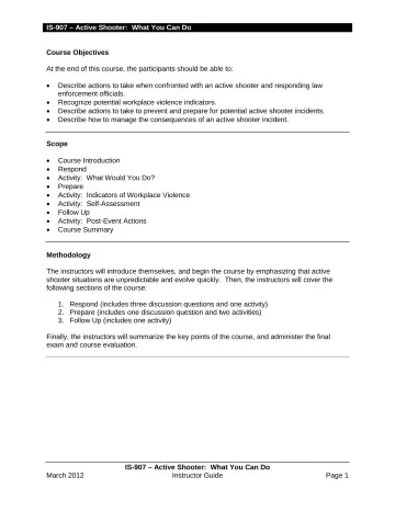 Page 3: Course Objectives