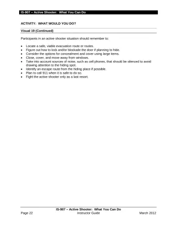 Page 24: Fight the active shooter only as a last resort.