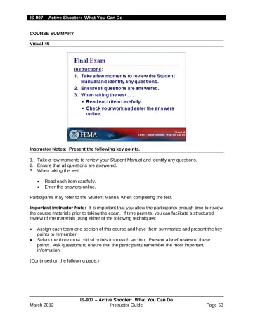 Page 55: COURSE SUMMARY