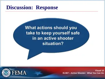 Slide 10: Discussion: Response