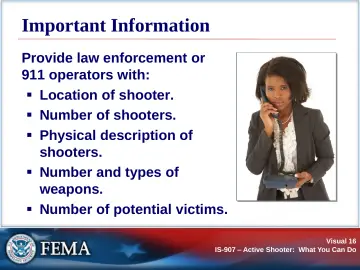 Slide 16: Important Information