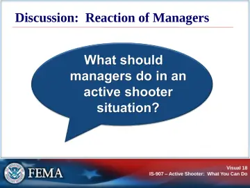 Slide 18: Discussion: Reaction of Managers