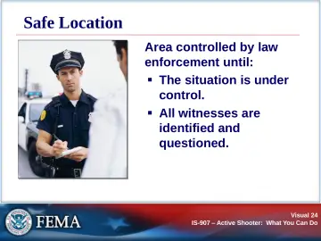 Slide 24: Safe Location