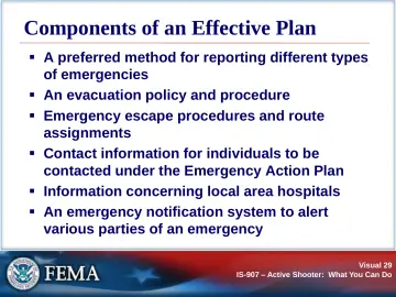 Slide 29: Components of an Effective Plan