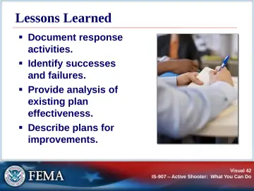 Slide 42: Lessons Learned