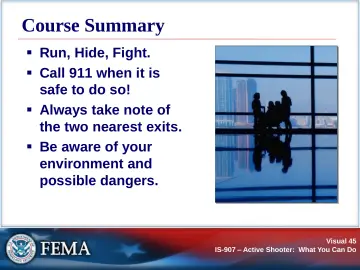 Slide 45: Course Summary