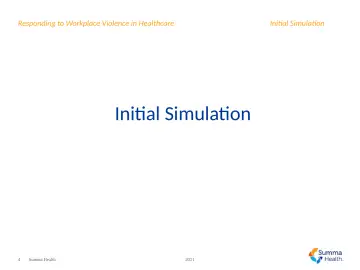 Slide 4: Initial Simulation