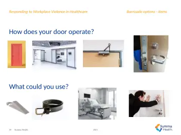 Slide 39: Barricade options - items
