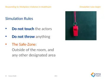 Slide 50: Simulation rules begin