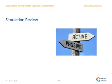 Slide 52: Simulation review