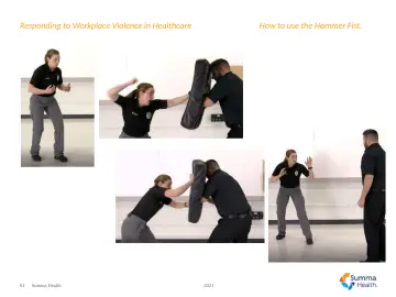 Slide 61: How to use the Hammer Fist.