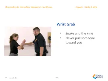 Slide 62: Wrist Grab