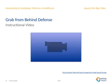 Slide 76: Grab from Behind Defense