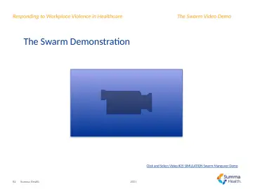 Slide 84: The Swarm Demonstration