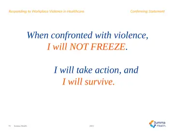 Slide 91: Confirming Statement