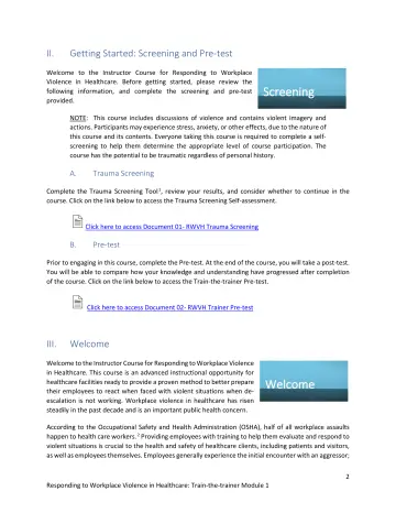 Page 2: Screening