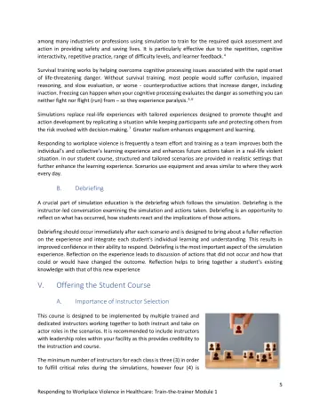 Page 5: among many industries or professions using simulation to train for the required quick…